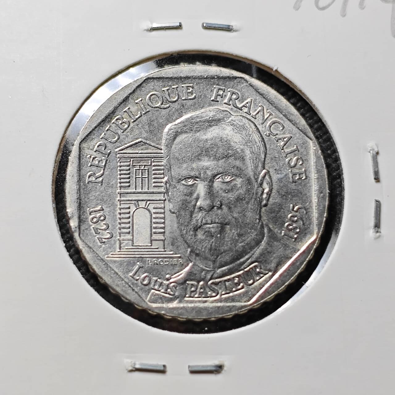 KK钱币收藏小铺 第376期  2月预留时间 周末发货  1995法国2法郎纪念币