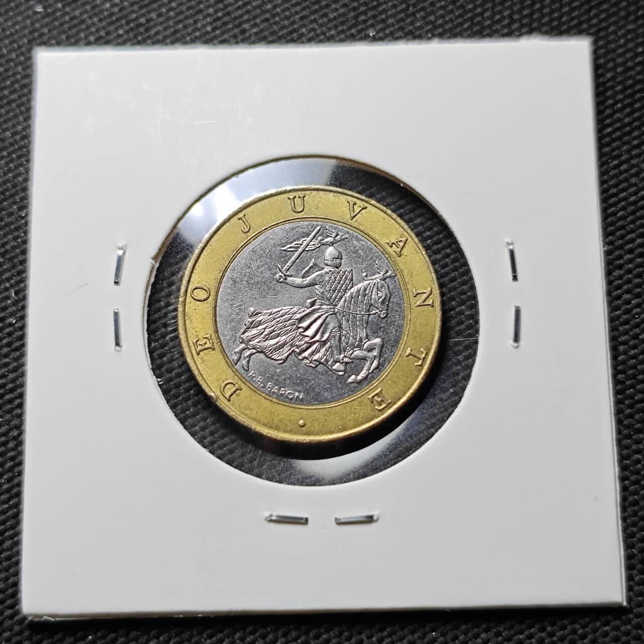 KK钱币收藏小铺 第376期  2月预留时间 周末发货  摩洛哥10法郎双色币