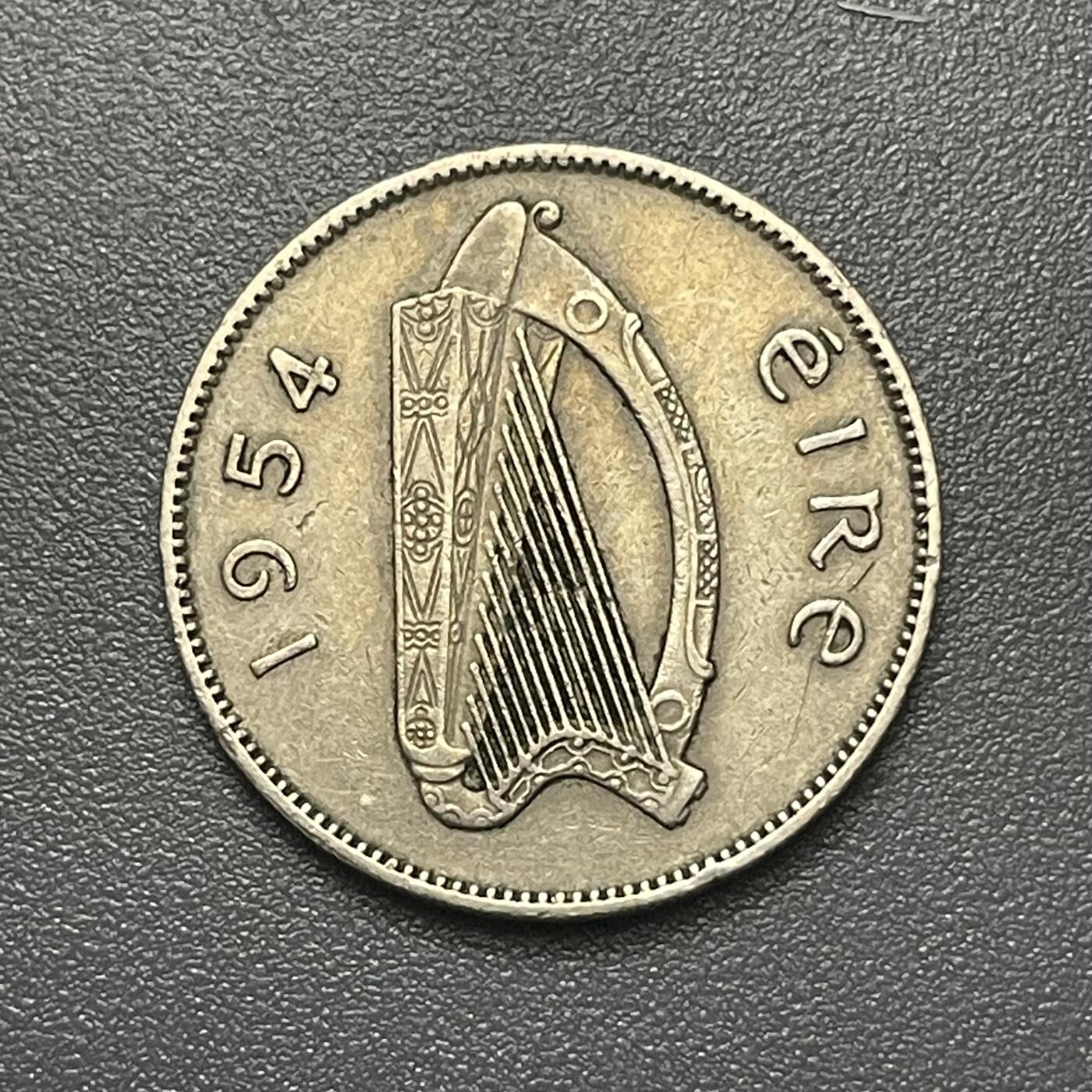 回流1215 爱尔兰1954年1先令 爱尔兰公牛