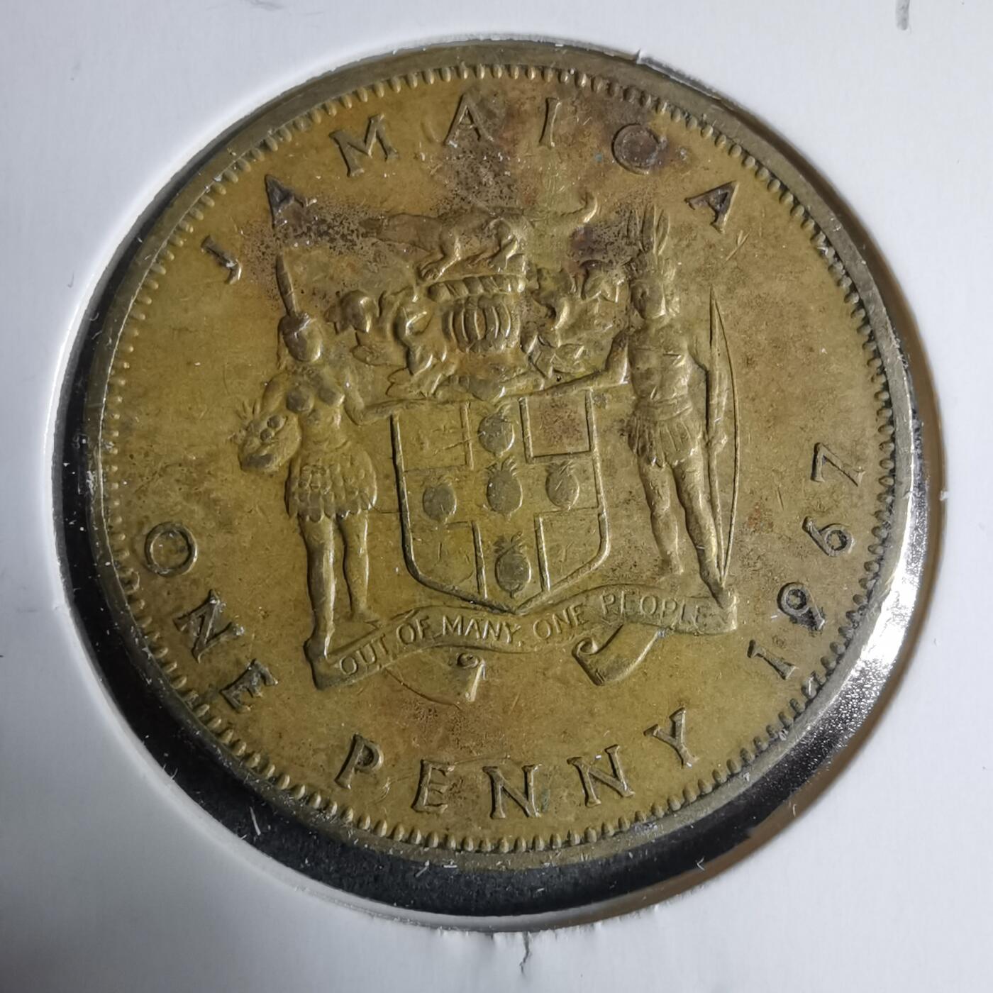 沼泽如烟--第927场 牙买加1967年1便士