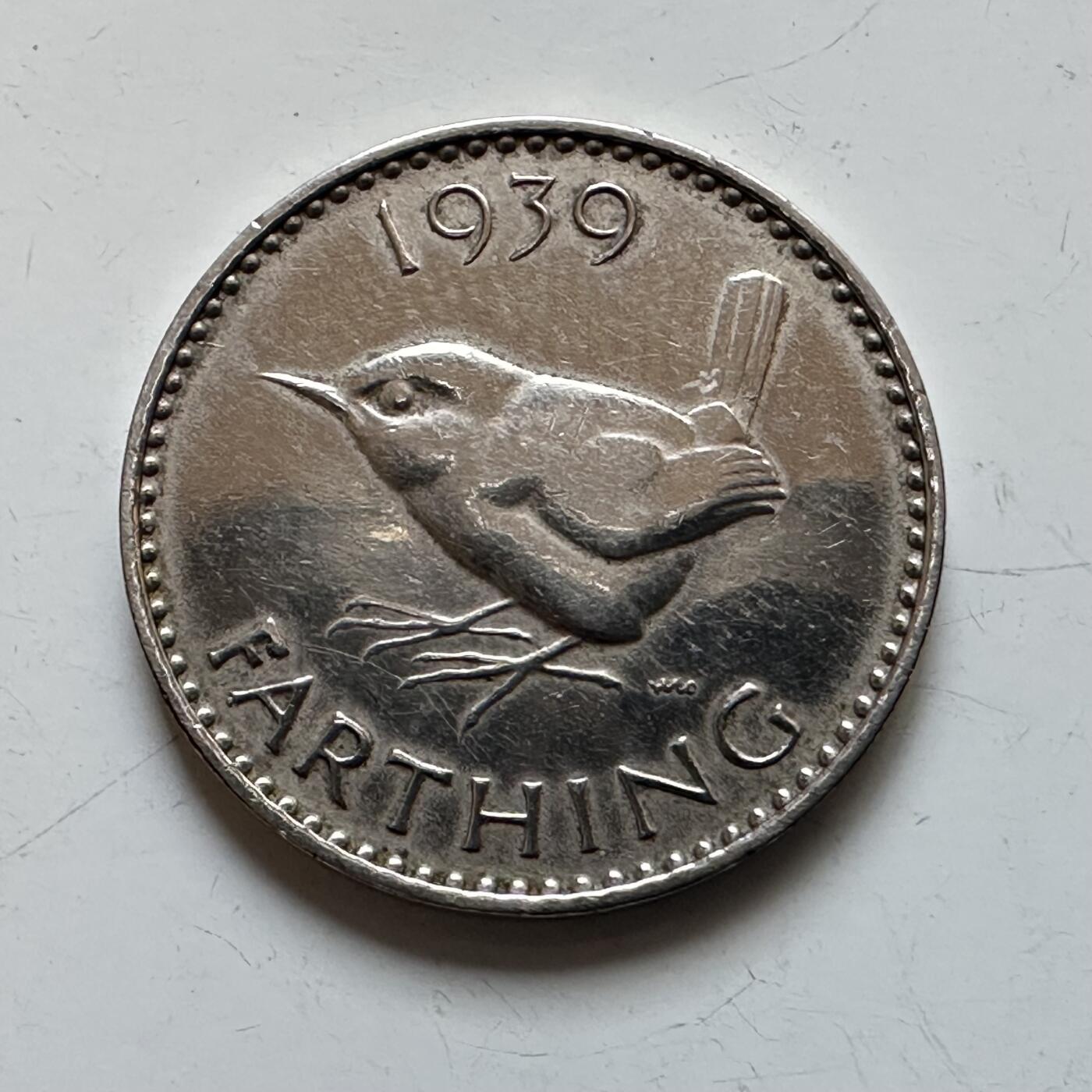 🌹外币初藏🌹🐯2025年第139场  每周二四六晚8️⃣点 接代拍 英国1939年一法新 一对 镀银