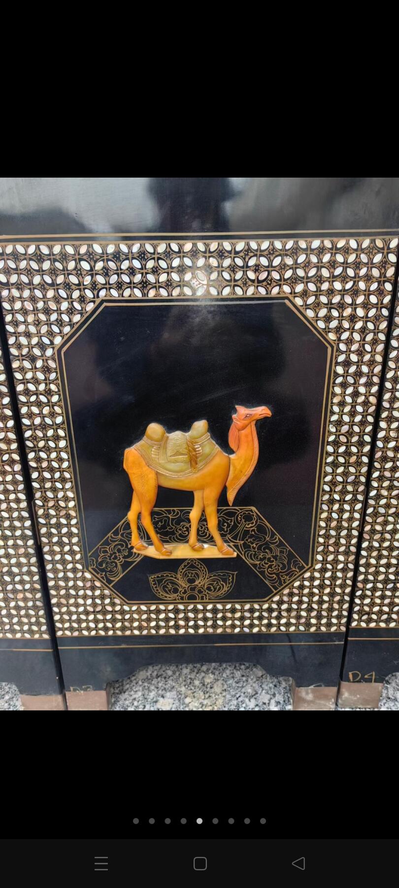 民国时期六片一套屏方玉石镶嵌，人物形象栩栩如生，全品相经济实惠耐用，可做隔断，背景墙，装饰装修佳品，入手即用无需忧虑