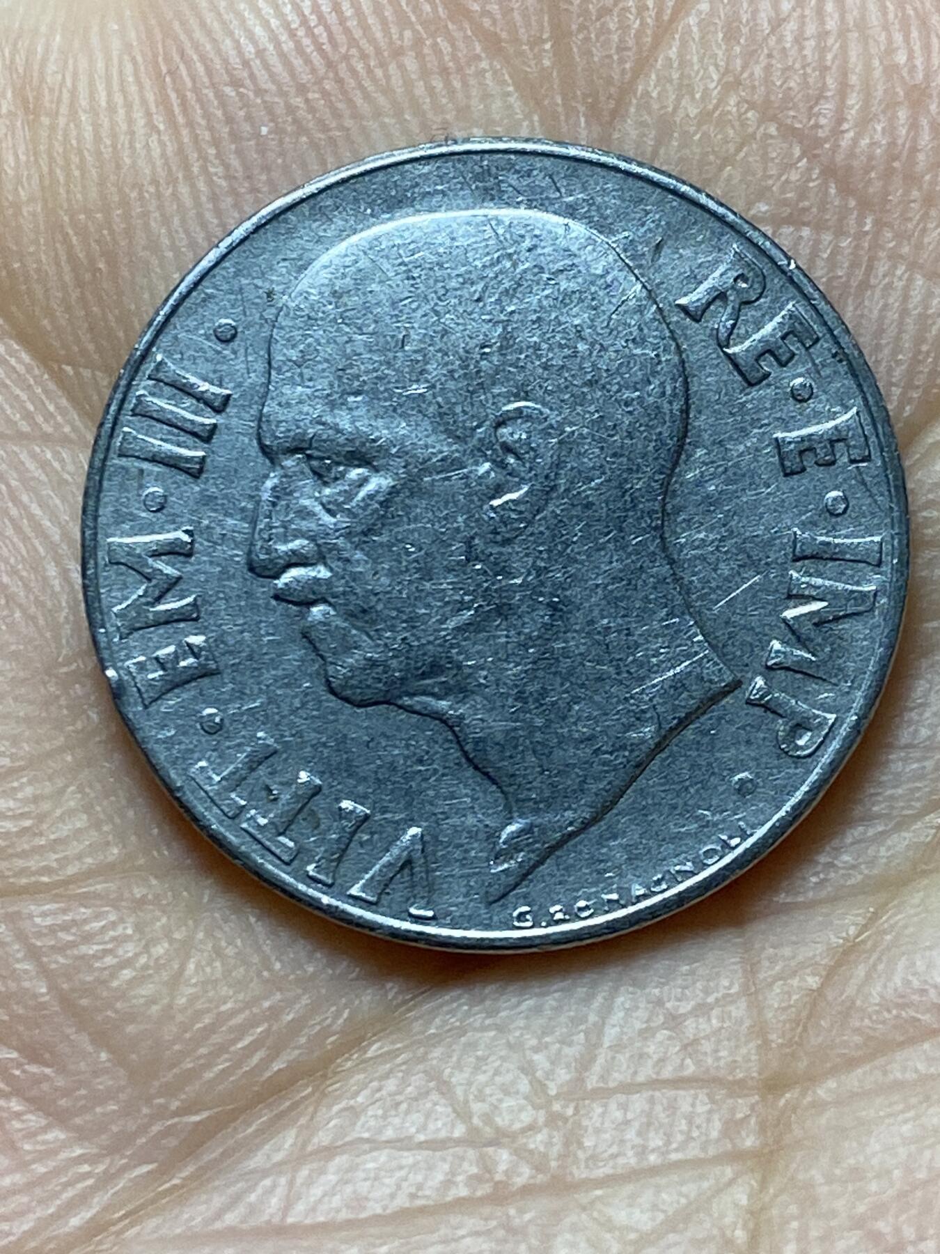 2025年第一百三十五场(总第一百六十一场）外国好品纸夹散币场(免佣金) 意大利王国1941年20分(1941 R XIX，维托里奥·埃马努埃莱三世时期)