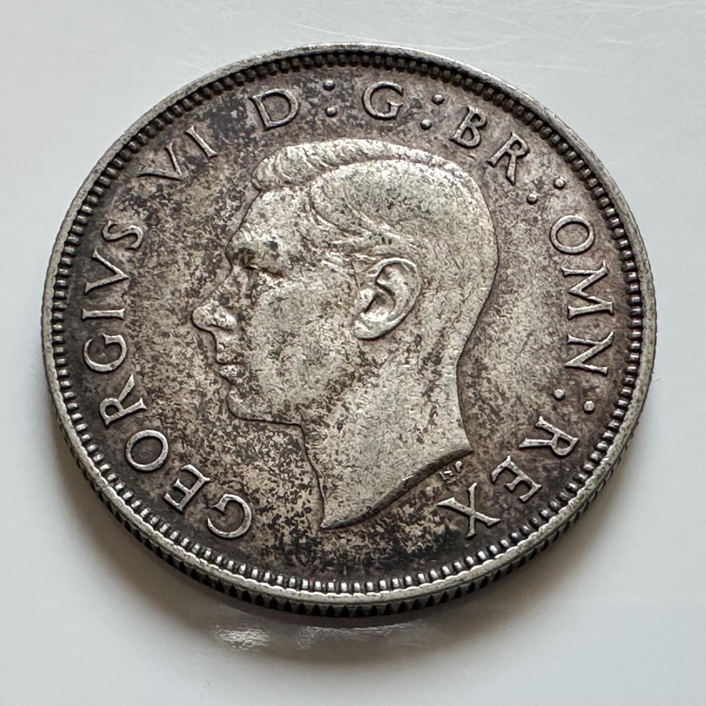 🌹外币初藏🌹🐯2025年第139场  每周二四六晚8️⃣点 接代拍 英国1937年 2先令银币