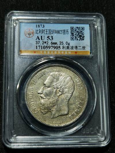 天下钱庄专场欢迎参拍 - 比利时利奥波徳二世银币