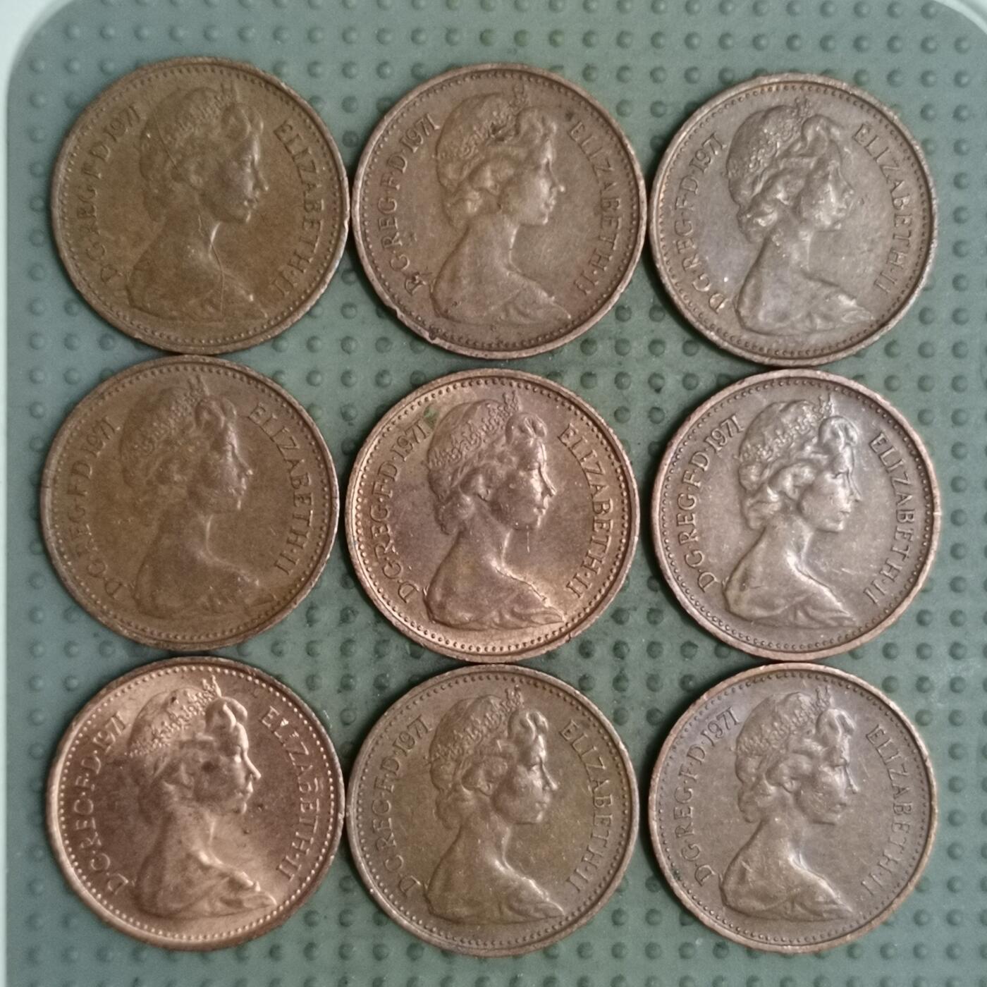 2025年第137场各国散币拍卖（总第137场） 英国1/2便士9枚