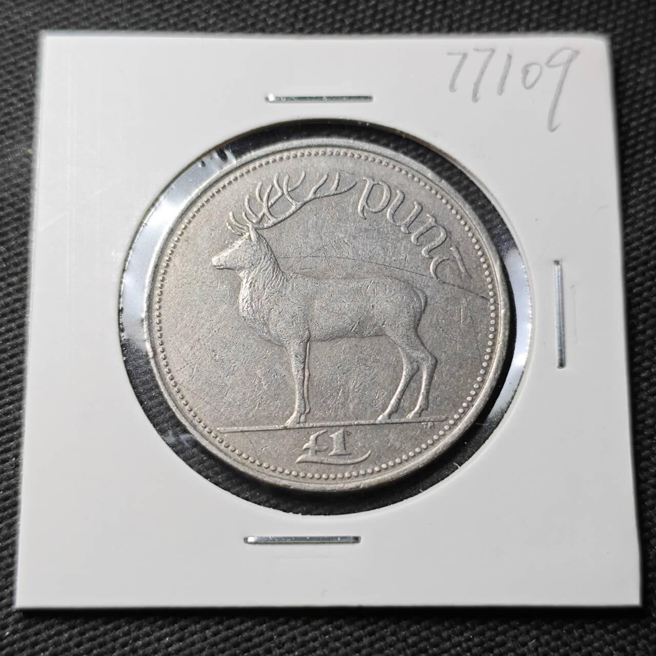 KK钱币收藏小铺 第377期  2月预留时间 周末发货  爱尔兰1镑