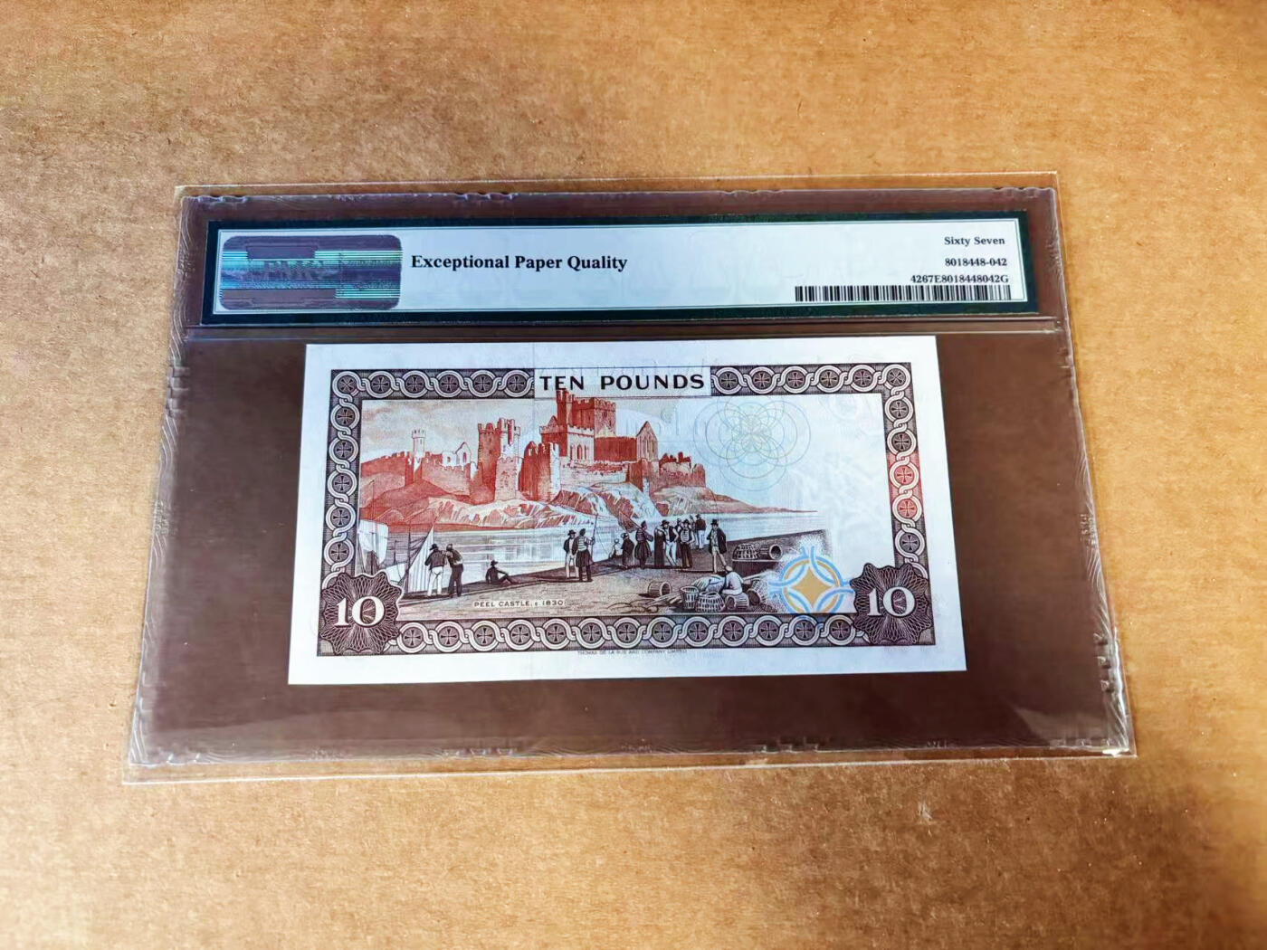 【Blue Auction】世界纸币精拍第760期——18级TOP拍卖/信誉/品质/专业/高效💫 【冠军分】马恩1983年10镑 Peel Castle 小尺寸首版 PMG67EPQ 老壳