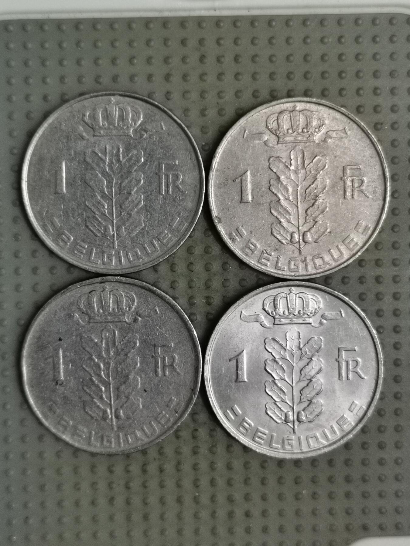 2025年第137场各国散币拍卖（总第137场） 比利时1法郎法语版4枚