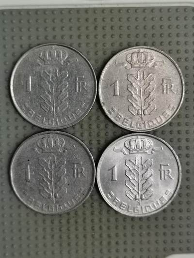 2025年第137场各国散币拍卖（总第137场） - 比利时1法郎法语版4枚