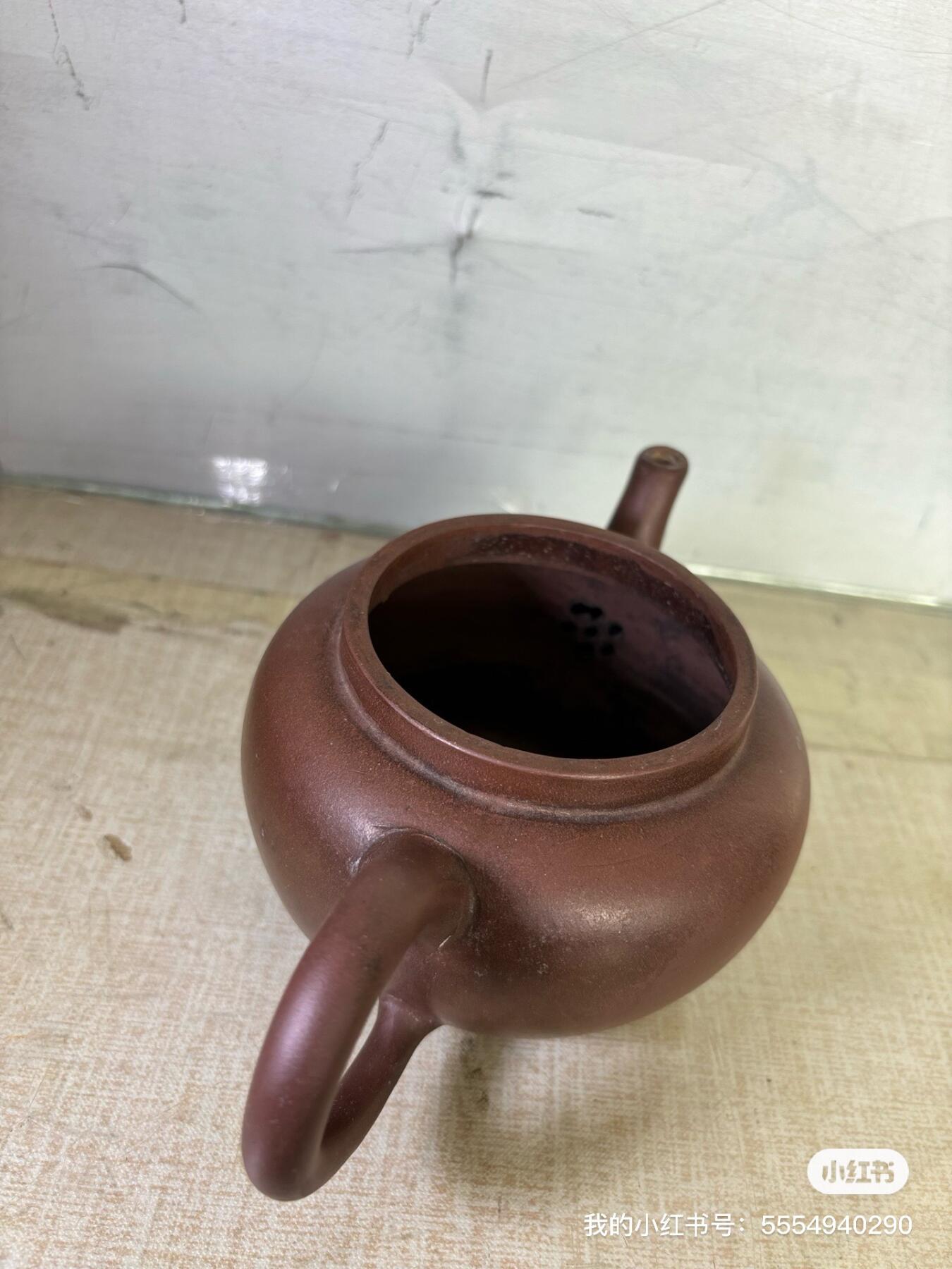 包老紫砂壶一把没有盖子其他完好