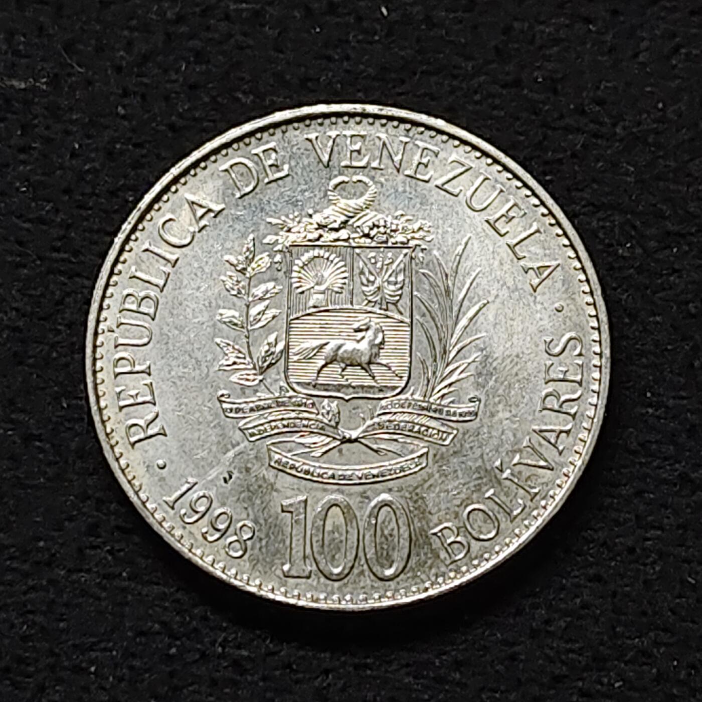 【全场包邮】纯粹捡漏拍484场（免费代拍第21场） 委内瑞拉1998年100玻利瓦尔