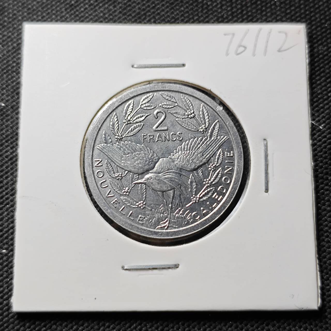 KK钱币收藏小铺 第376期  2月预留时间 周末发货  1983法属新喀里多尼亚2法郎