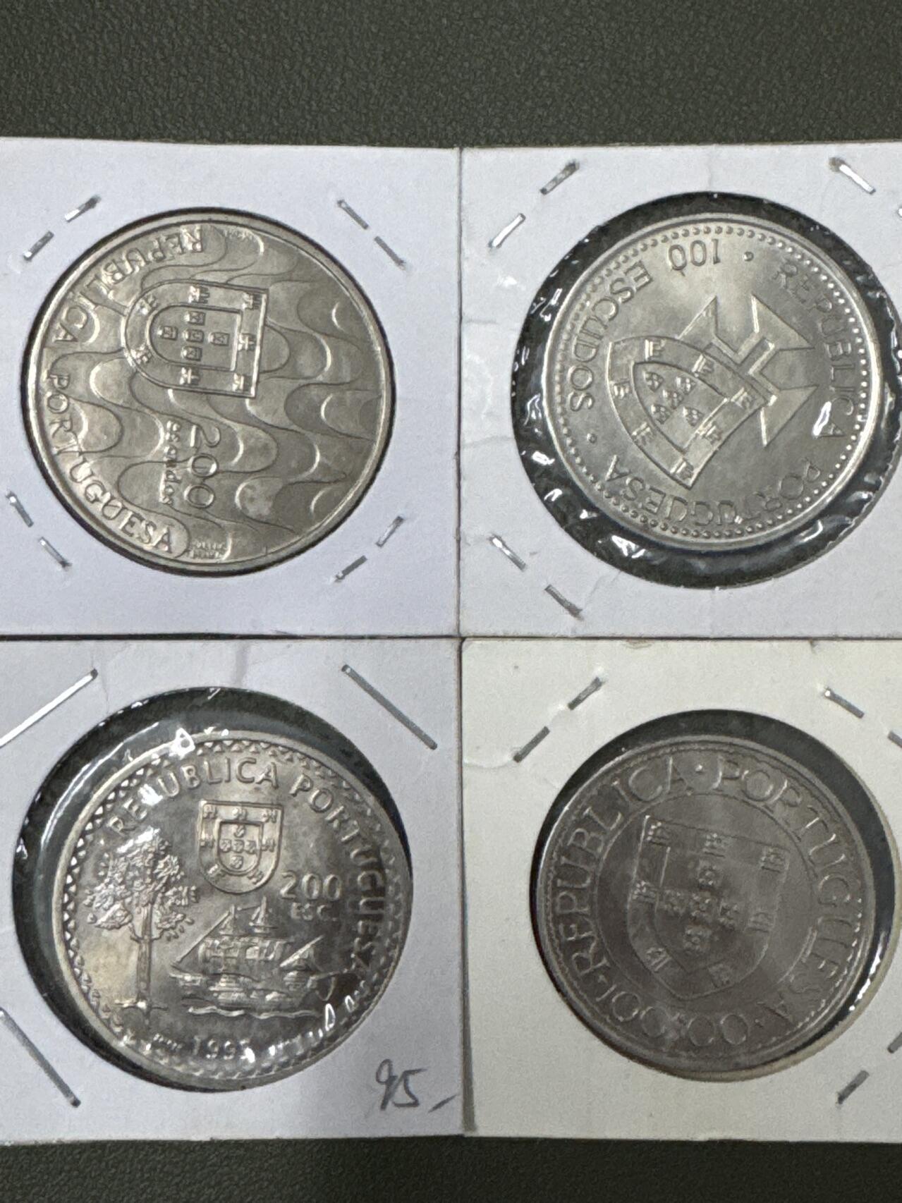 ❤️【币观天下】❤️ 第334期钱币拍卖- 2025.12.12周五晚上6点半场-长期征集拍品 葡萄牙纪念币镍币8枚