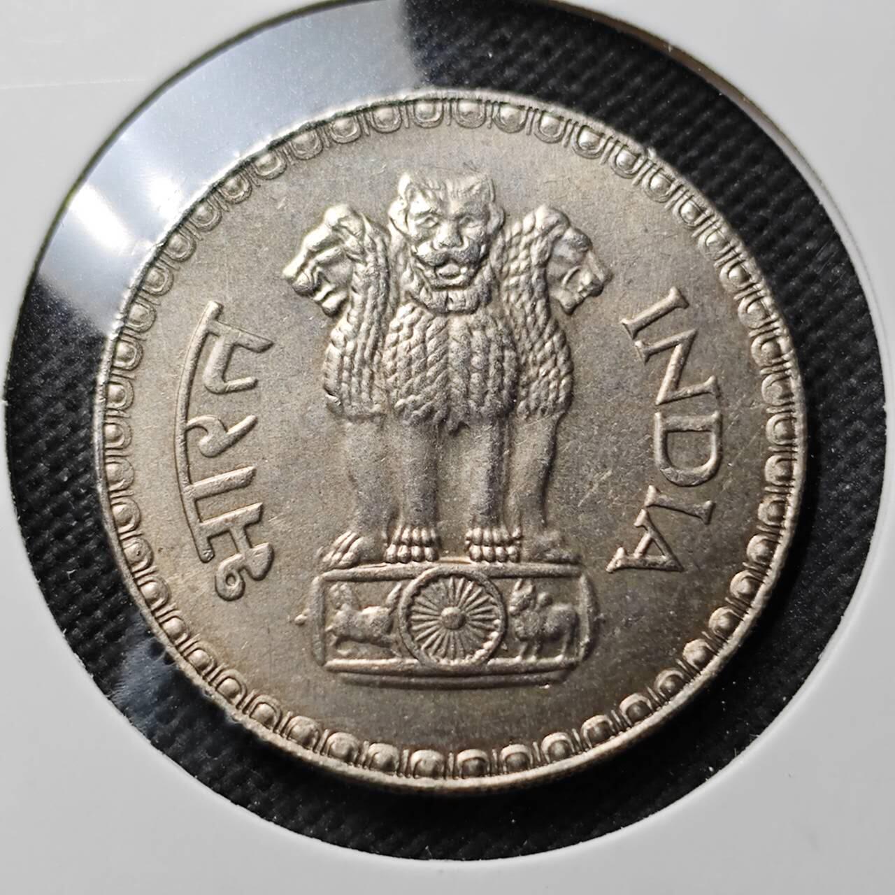 KK钱币收藏小铺 第376期  2月预留时间 周末发货  1981印度1卢比 好品 大卢比