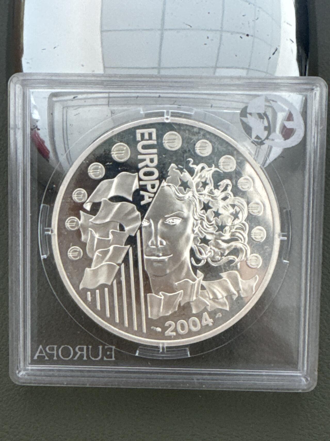 ❤️【币观天下】❤️ 第334期钱币拍卖- 2025.12.12周五晚上6点半场-长期征集拍品 法国2004年欧洲之星银币