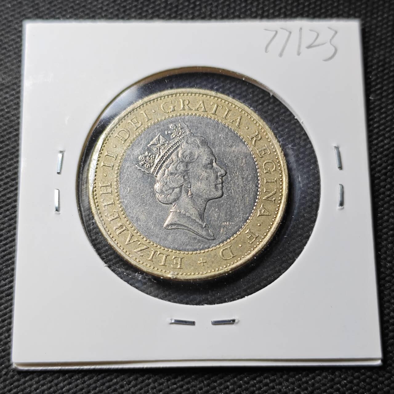 KK钱币收藏小铺 第377期  2月预留时间 周末发货  英国2镑双色币