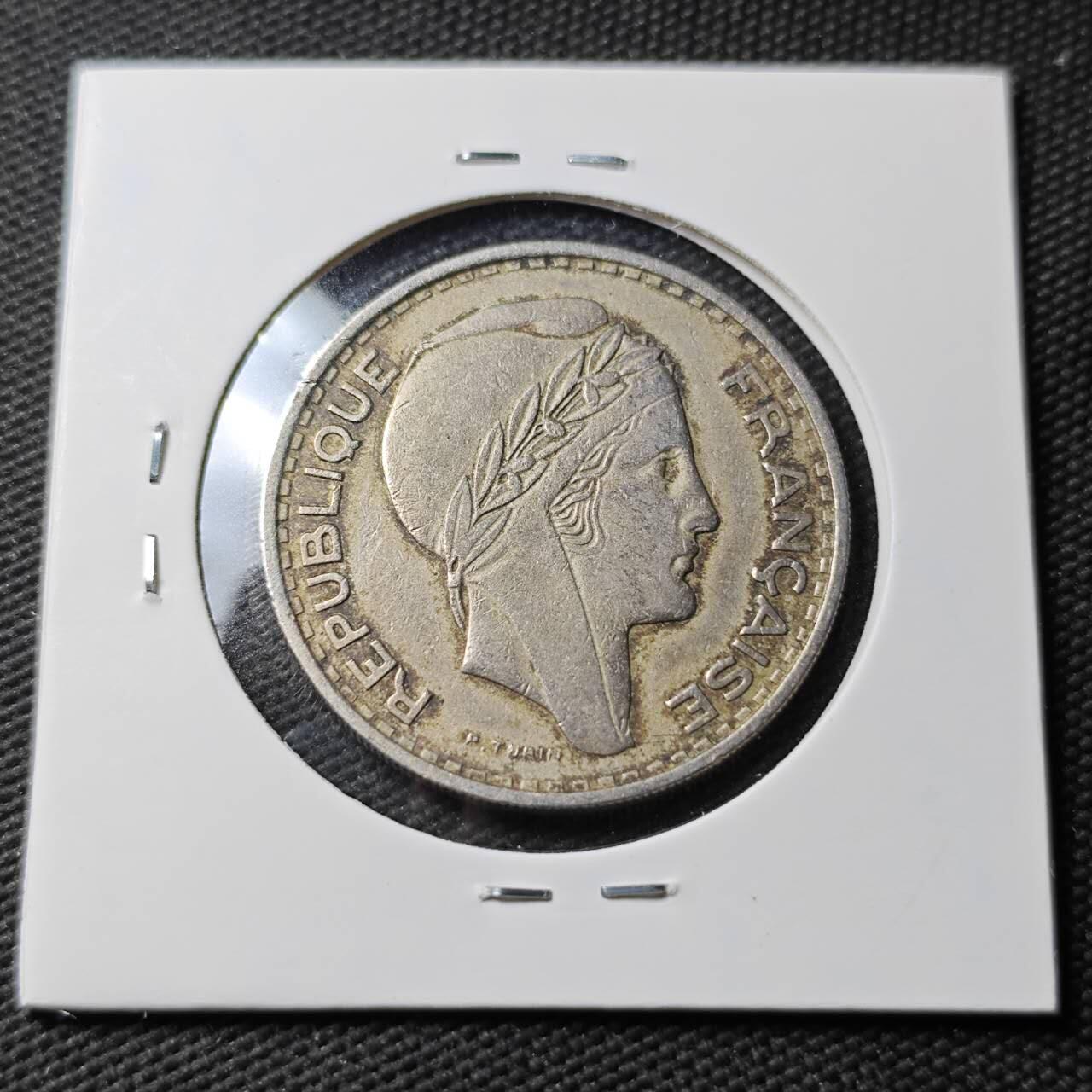 KK钱币收藏小铺 第377期  2月预留时间 周末发货  1952法属阿尔及利亚100法郎