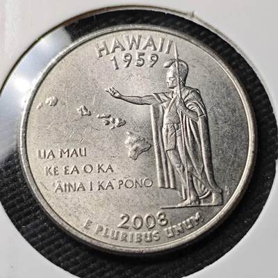 KK钱币收藏小铺 第377期  2月预留时间 周末发货 -  美国25分纪念币 好品