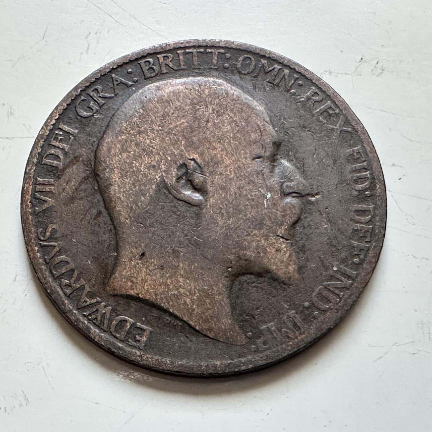 🌹外币初藏🌹🐯2025年第139场  每周二四六晚8️⃣点 接代拍 英国1907年半便士