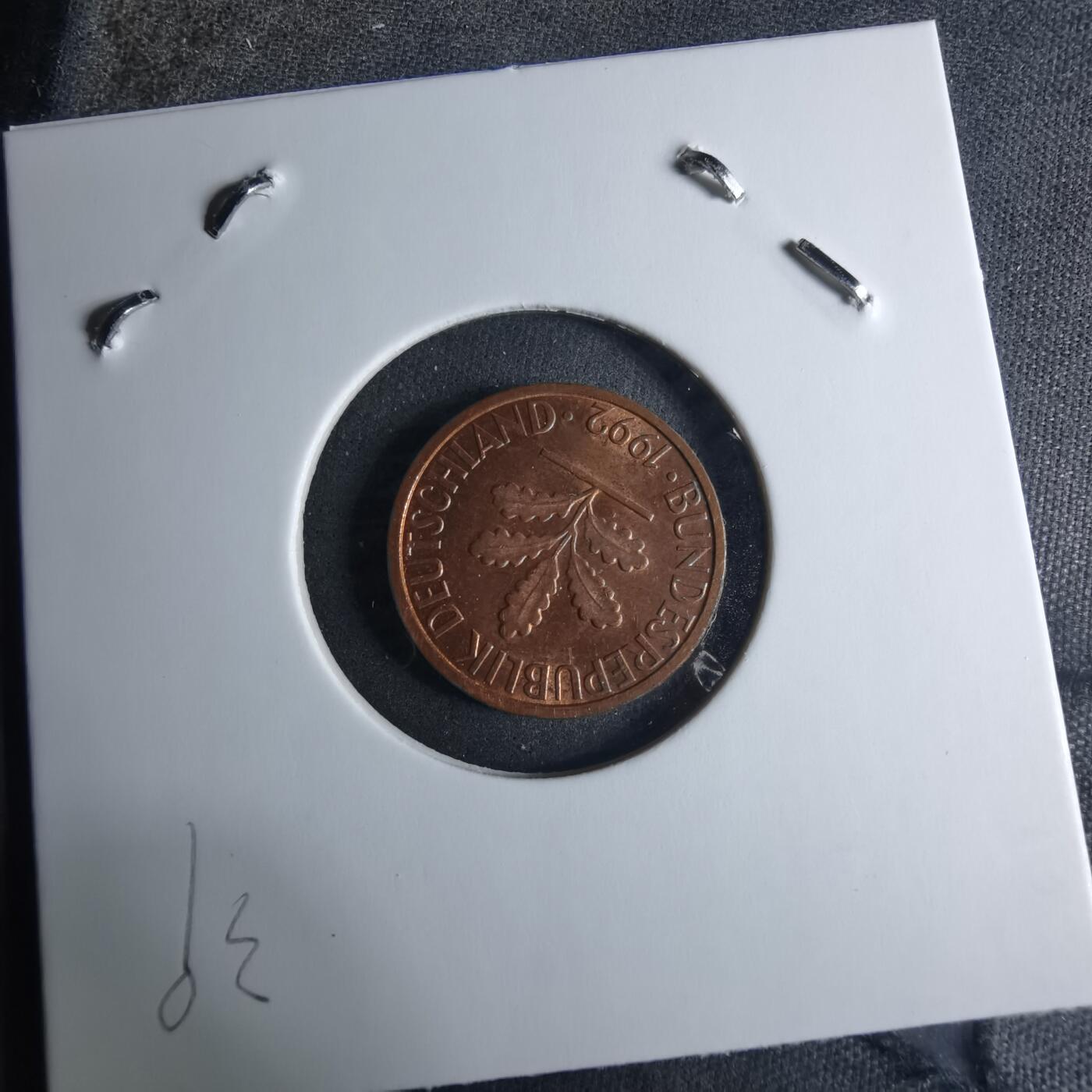 沼泽如烟--第926场 德国1992年1芬尼