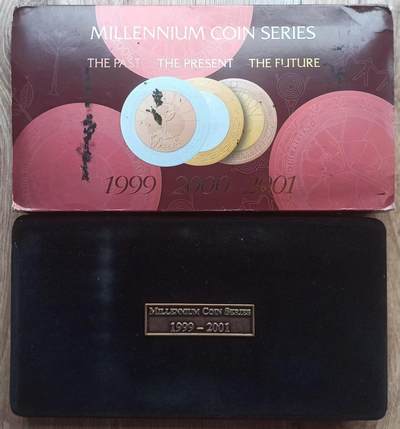 ❤️【币观天下】❤️ 第334期钱币拍卖- 2025.12.12周五晚上6点半场-长期征集拍品 - 澳大利亚千禧年过去现在未来三枚套装