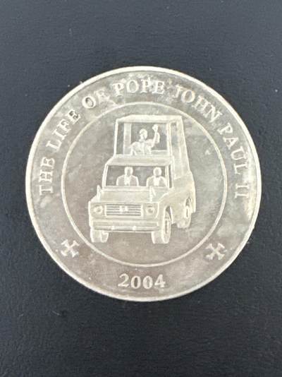 ❤️【币观天下】❤️ 第334期钱币拍卖- 2025.12.12周五晚上6点半场-长期征集拍品 - 索马里教皇访问25先令镍质纪念币