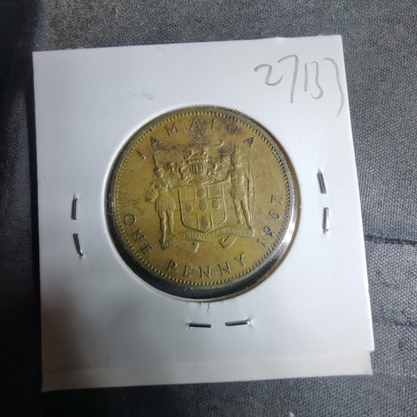 沼泽如烟--第927场 牙买加1967年1便士