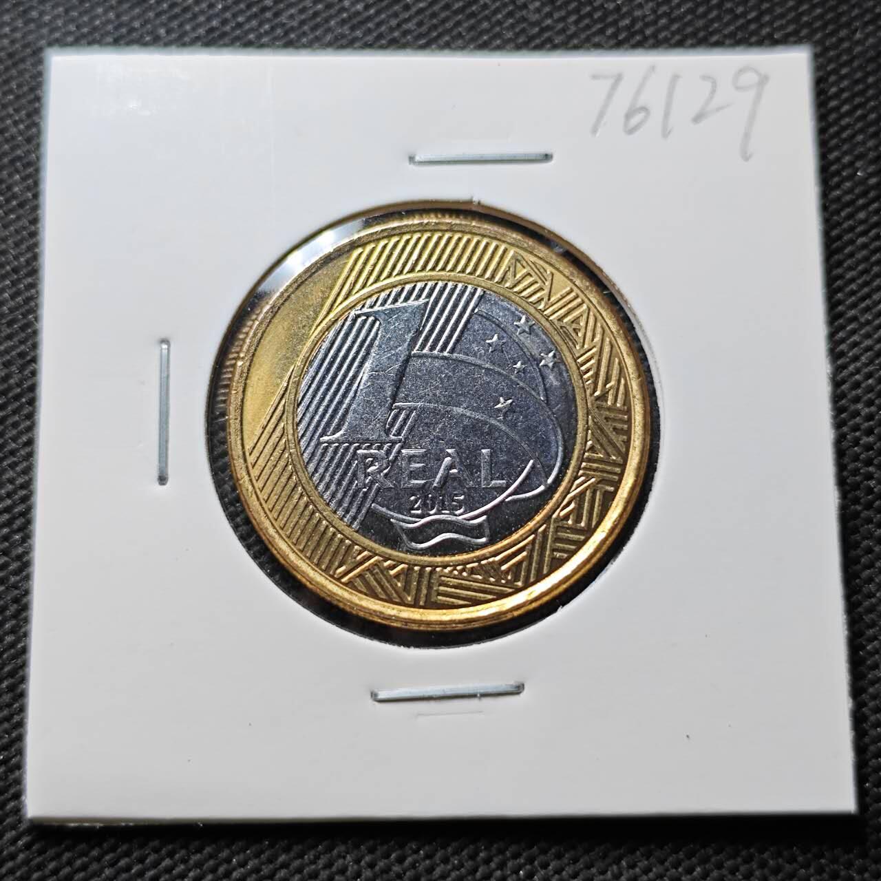 KK钱币收藏小铺 第376期  2月预留时间 周末发货  巴西1瑞尔双色币纪念币好品