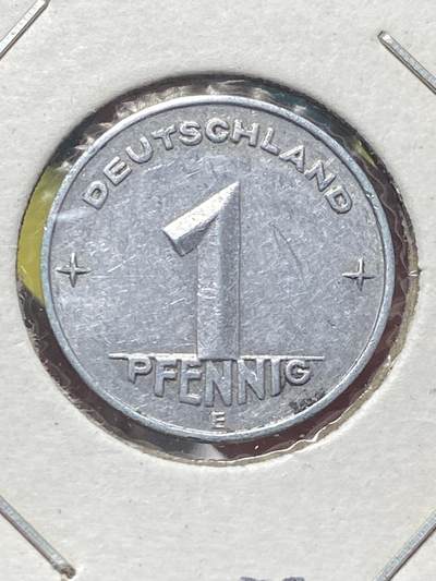 2025年第一百三十五场(总第一百六十一场）外国好品纸夹散币场(免佣金) - 少见–民主德国1953年1芬尼(第二套，E标，穆尔登许滕造，关门年仅发行2年)