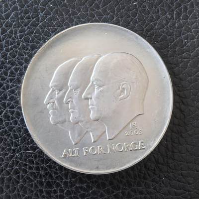 道一币馆币章第一百五十九场 - 挪威2003年国家独立百年100克朗精制纪念银币  33.6g 925S 