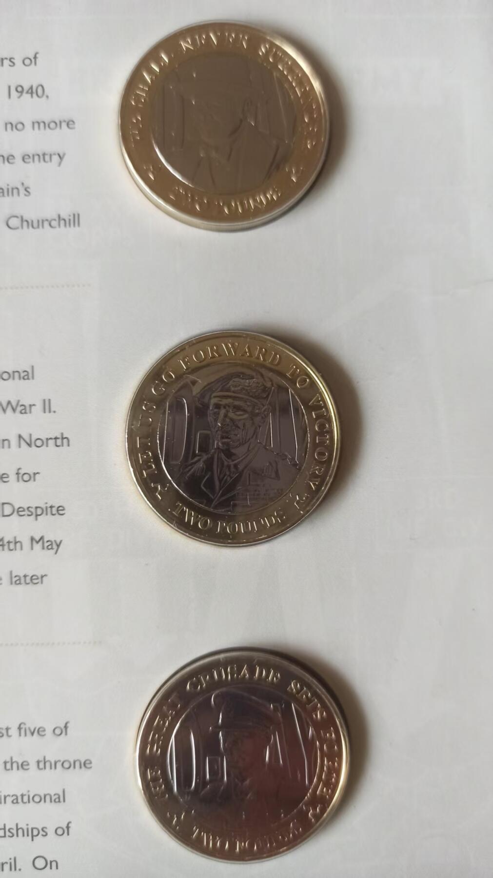 ❤️【币观天下】❤️ 第334期钱币拍卖- 2025.12.12周五晚上6点半场-长期征集拍品 马恩岛2019年诺曼底登陆两镑MS 乔治六世 丘吉尔 蒙哥马利