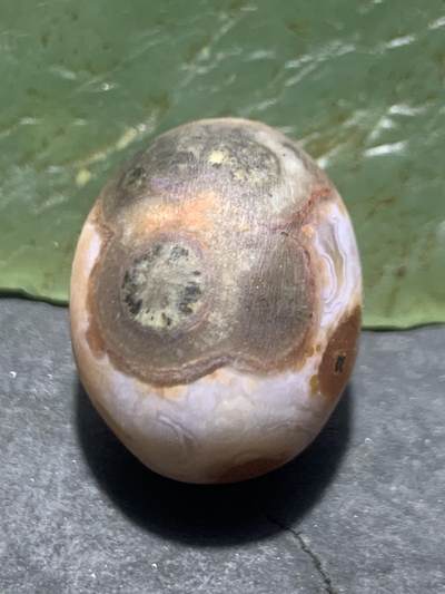 精美战国红玛瑙原皮天眼原石一个， - 精美战国红玛瑙原皮天眼原石一个，