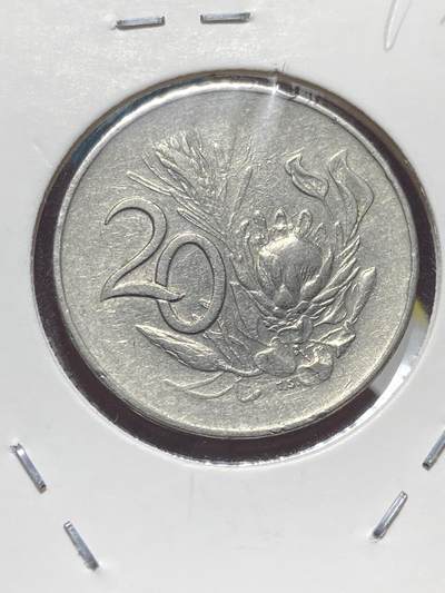 2025年第一百三十五场(总第一百六十一场）外国好品纸夹散币场(免佣金) - 南非🇿🇦1965年20分(独立后第二套流通硬币，布尔语版)