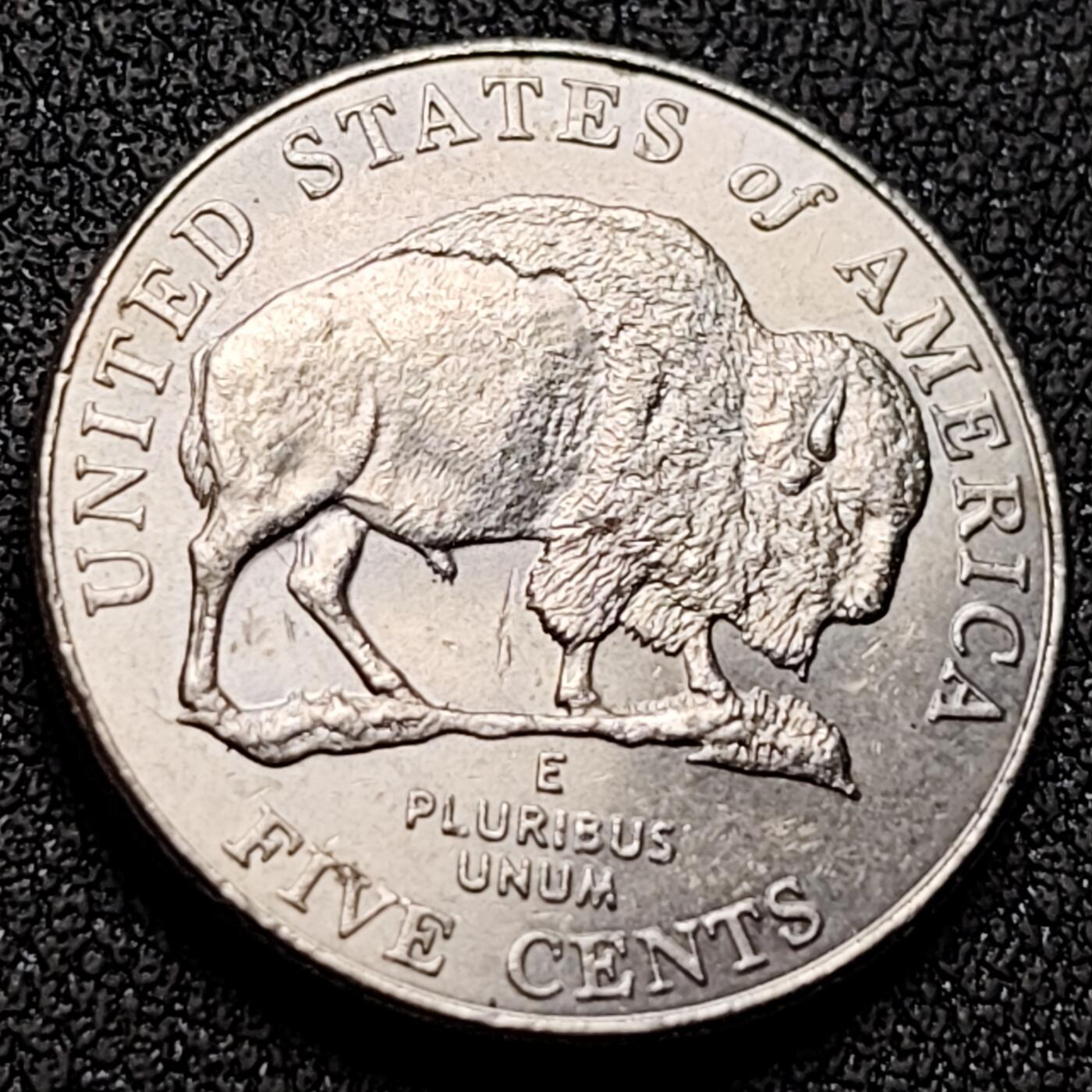 泉币菌-第143场-精品福利场 原光极美 美洲野牛 美国5分硬币 2005年 直径21mm 