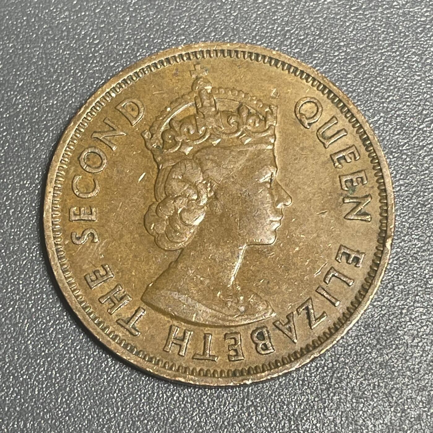 回流1215 英属毛里求斯1964年5分 伊丽莎白女王