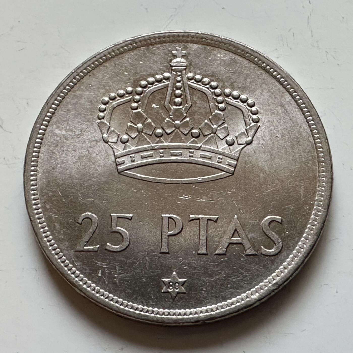 🌹外币初藏🌹🐯2025年第139场  每周二四六晚8️⃣点 接代拍 西班牙1975年25比塞塔