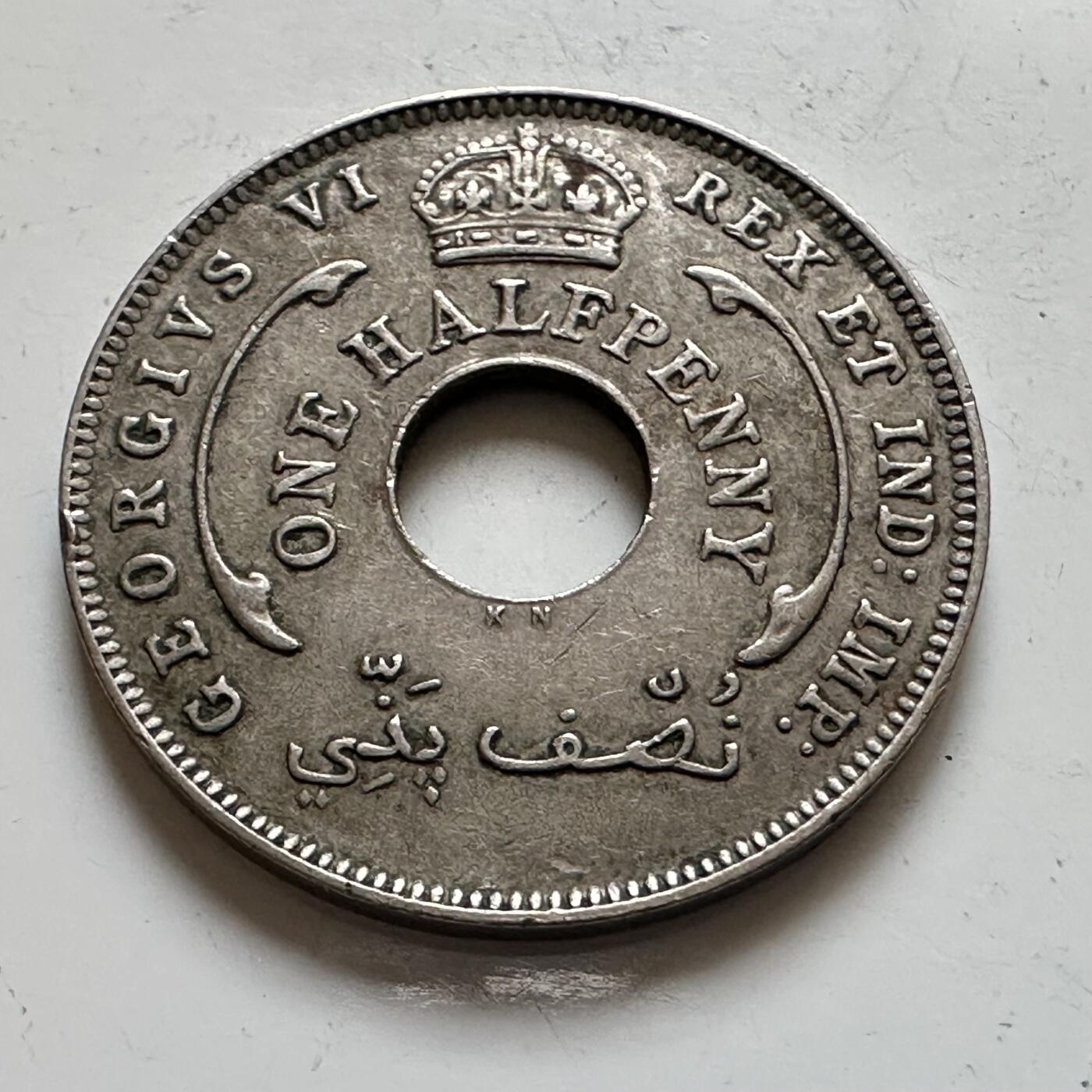 🌹外币初藏🌹🐯2025年第139场  每周二四六晚8️⃣点 接代拍 英属西非1937年半便士