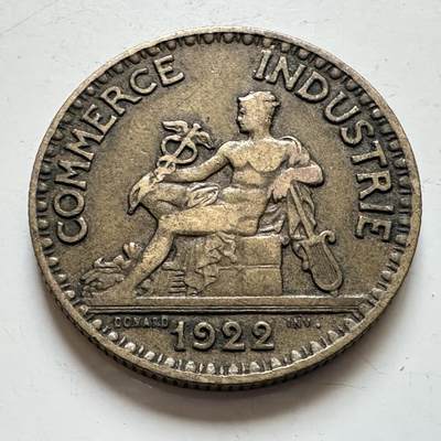 🌹外币初藏🌹🐯2025年第139场  每周二四六晚8️⃣点 接代拍 - 法国1922年2法郎