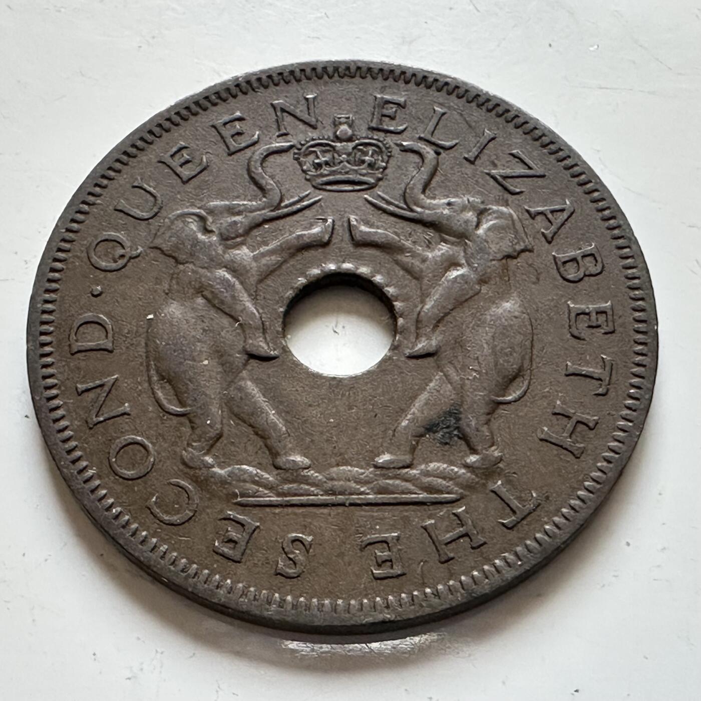 🌹外币初藏🌹🐯2025年第139场  每周二四六晚8️⃣点 接代拍 罗德西亚和尼亚萨兰1955年一便士