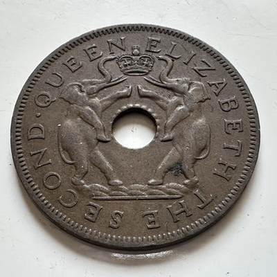 🌹外币初藏🌹🐯2025年第139场  每周二四六晚8️⃣点 接代拍 - 罗德西亚和尼亚萨兰1955年一便士