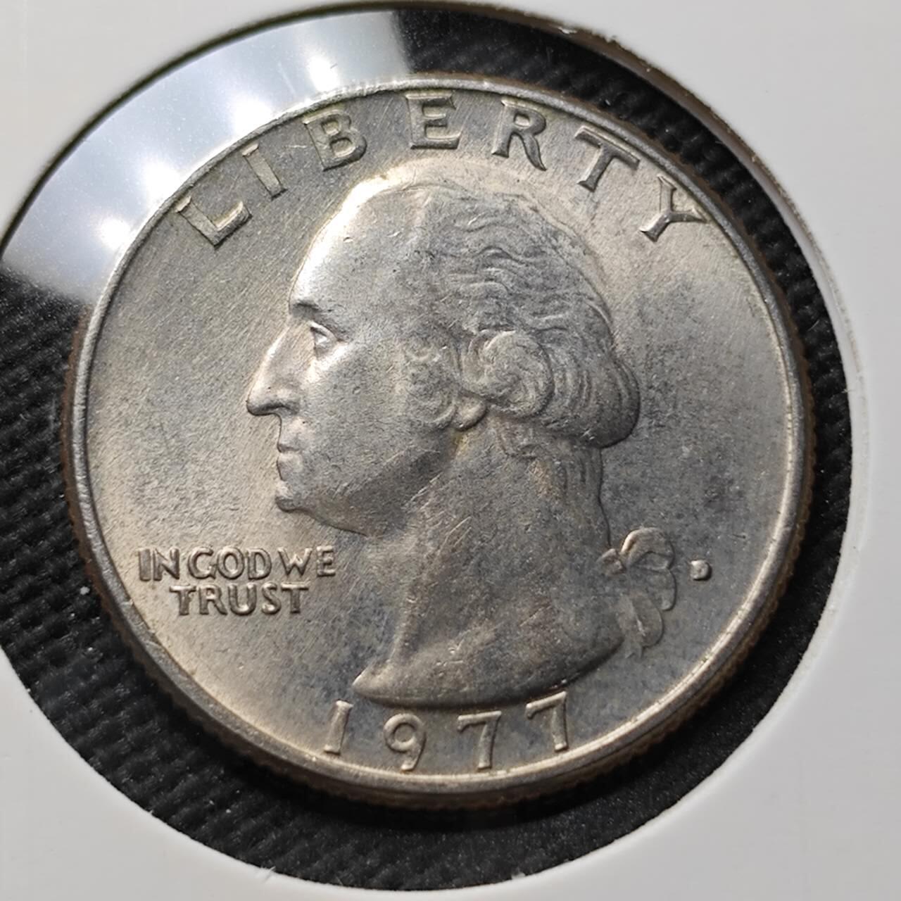 KK钱币收藏小铺 第376期  2月预留时间 周末发货 1977 美国25分 好品