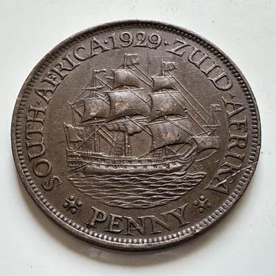 🌹外币初藏🌹🐯2025年第139场  每周二四六晚8️⃣点 接代拍 - 英属南非1929年一便士