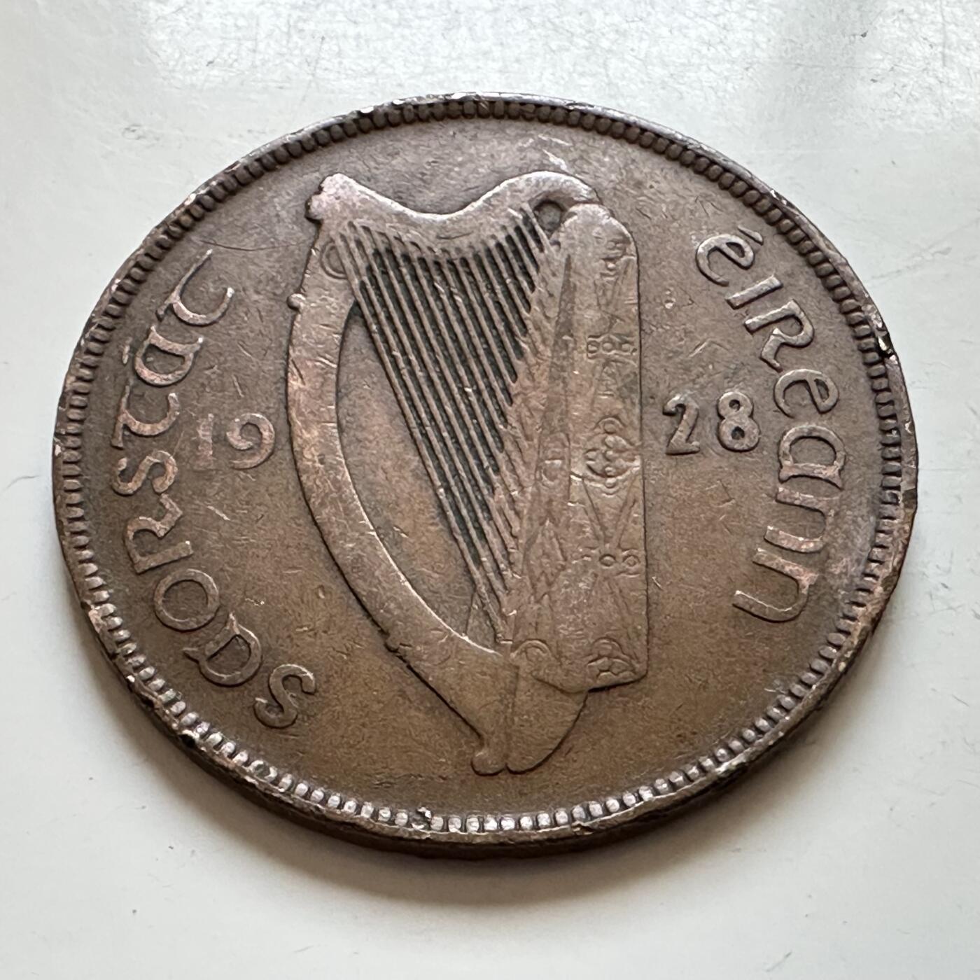 🌹外币初藏🌹🐯2025年第139场  每周二四六晚8️⃣点 接代拍 爱尔兰1928年自由邦一便士