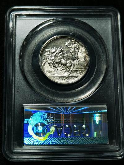 天下钱庄专场欢迎参拍 - 意大利胜利马车2里拉银币