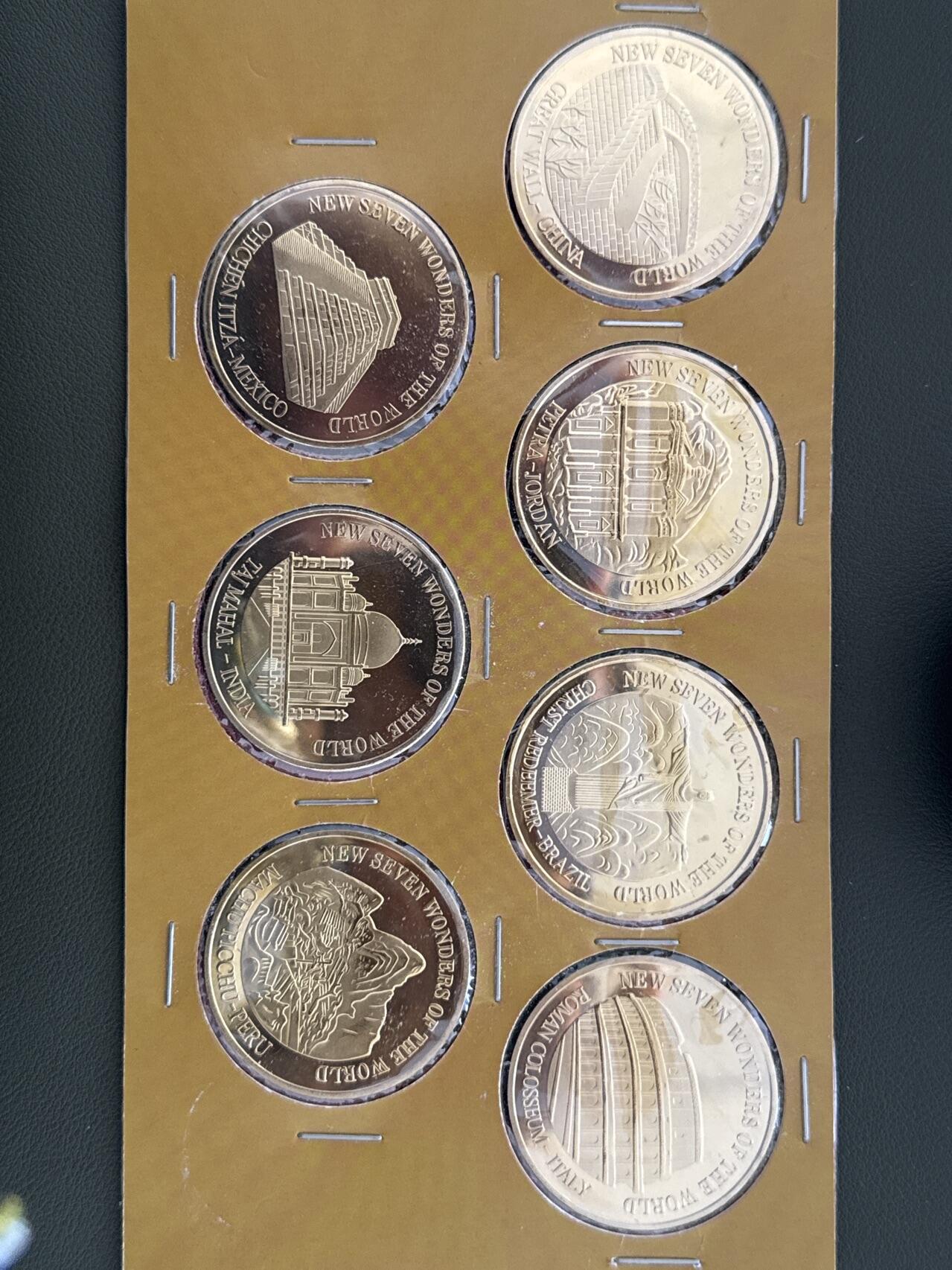 ❤️【币观天下】❤️ 第334期钱币拍卖- 2025.12.12周五晚上6点半场-长期征集拍品 世界7大奇迹纪念章