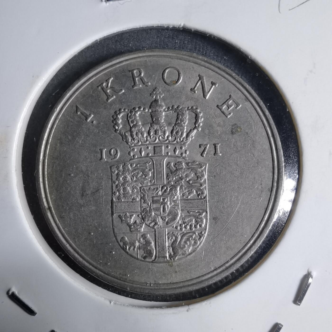 沼泽如烟--第926场 丹麦1971年1克朗