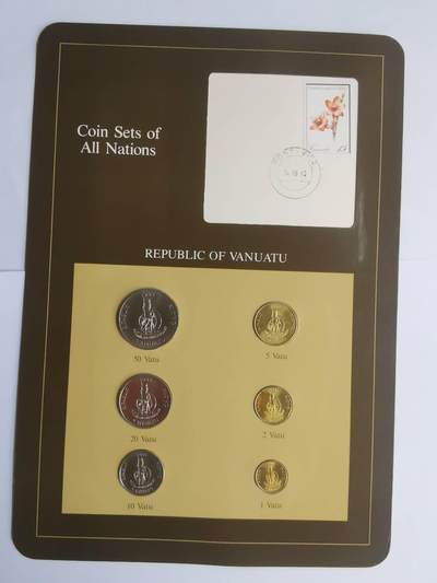 巨藏钱币第七期硬币场12月12号20点开拍 - 瓦努阿图富兰克林邮币卡封装套币
