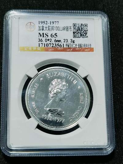 天下钱庄专场欢迎参拍 - 加拿大1加元银币