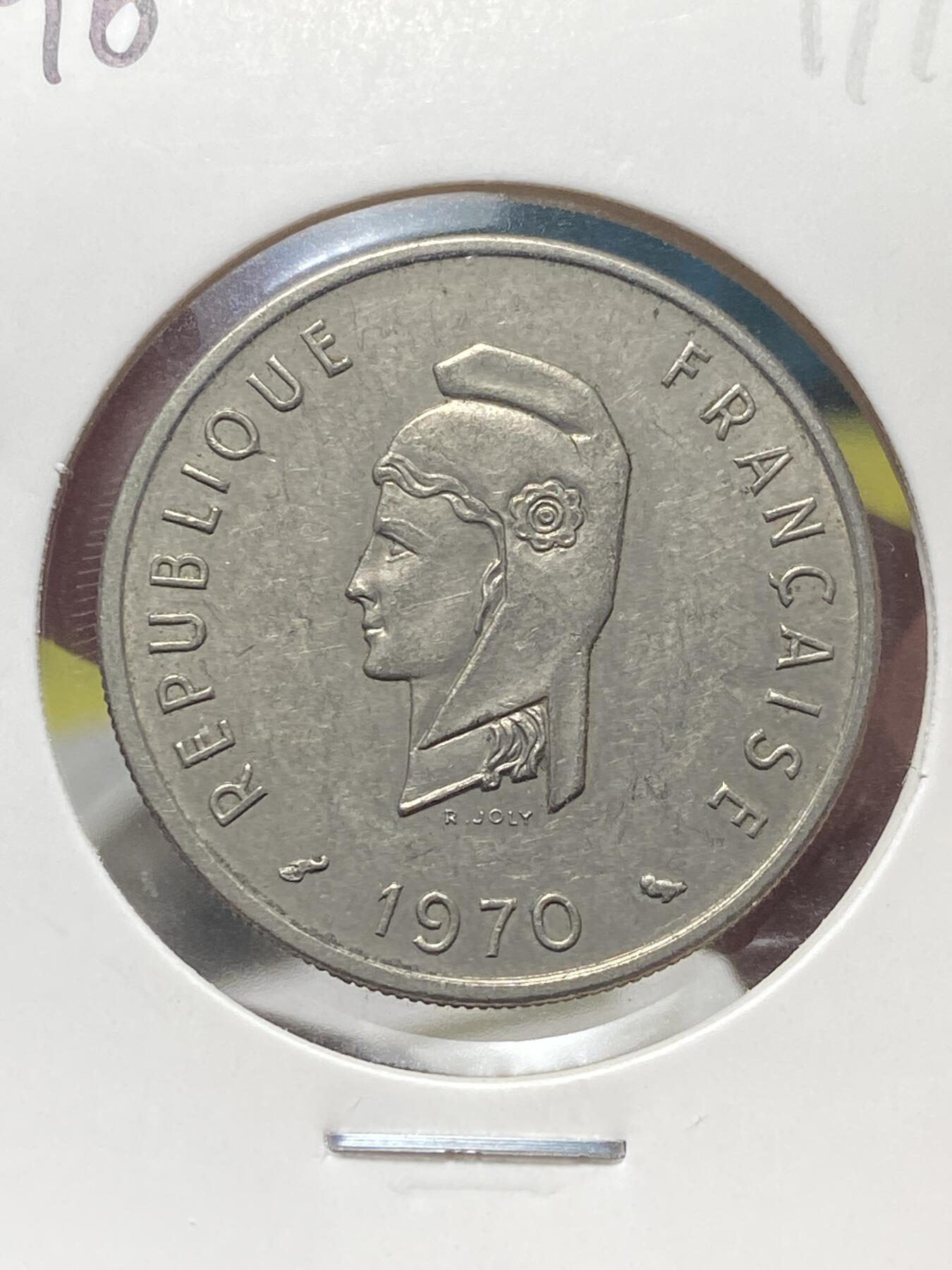 2025年第一百三十五场(总第一百六十一场）外国好品纸夹散币场(免佣金) 少见–法属阿尔法伊萨1970年50法郎(首发年仅发行2年)